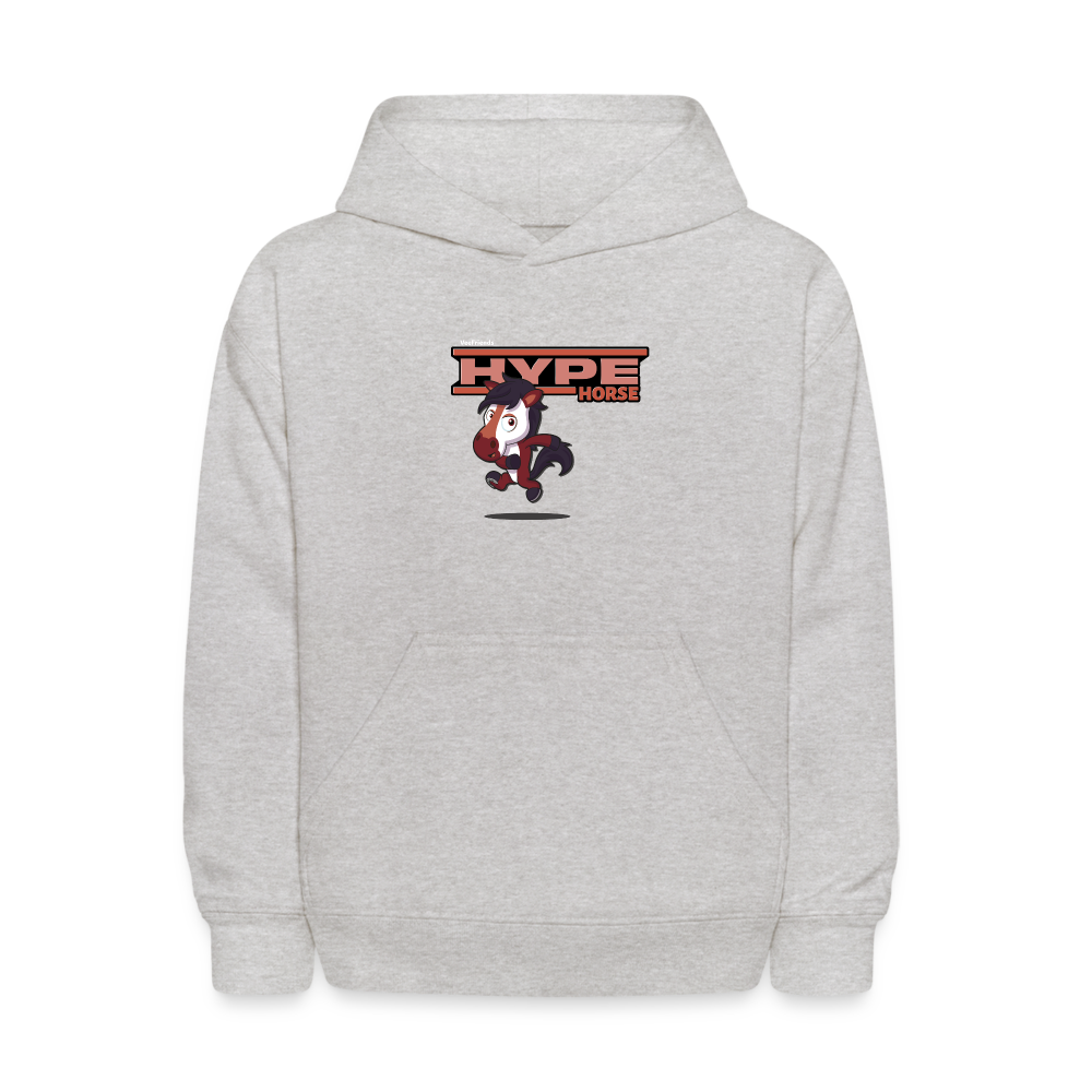 Hype Horse Character Comfort Kids Hoodie - heather gray