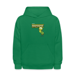Independent Inch Worm Character Comfort Kids Hoodie - kelly green