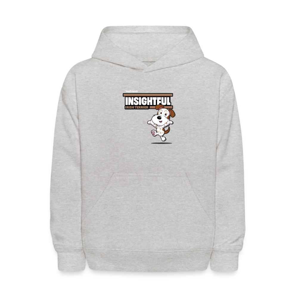 Insightful Irish Terrier Character Comfort Kids Hoodie - heather gray