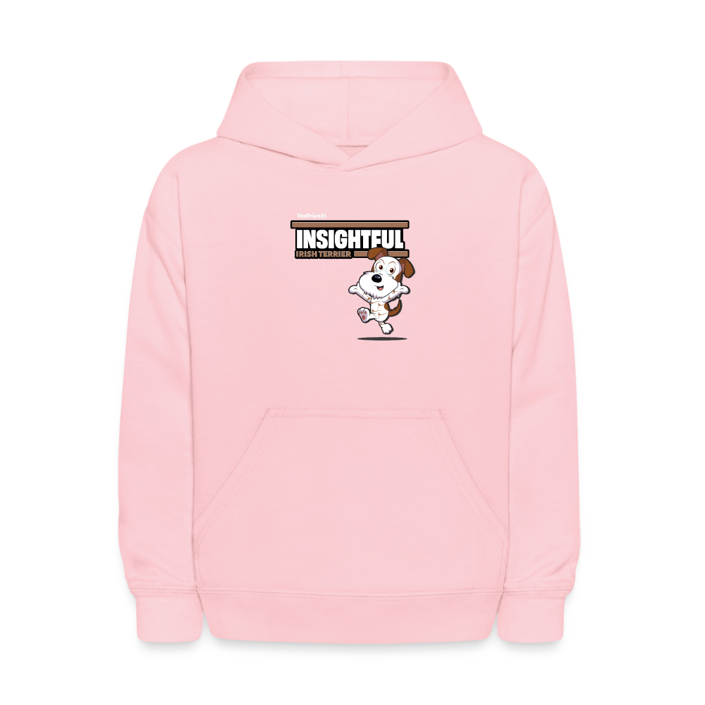 Insightful Irish Terrier Character Comfort Kids Hoodie - pink