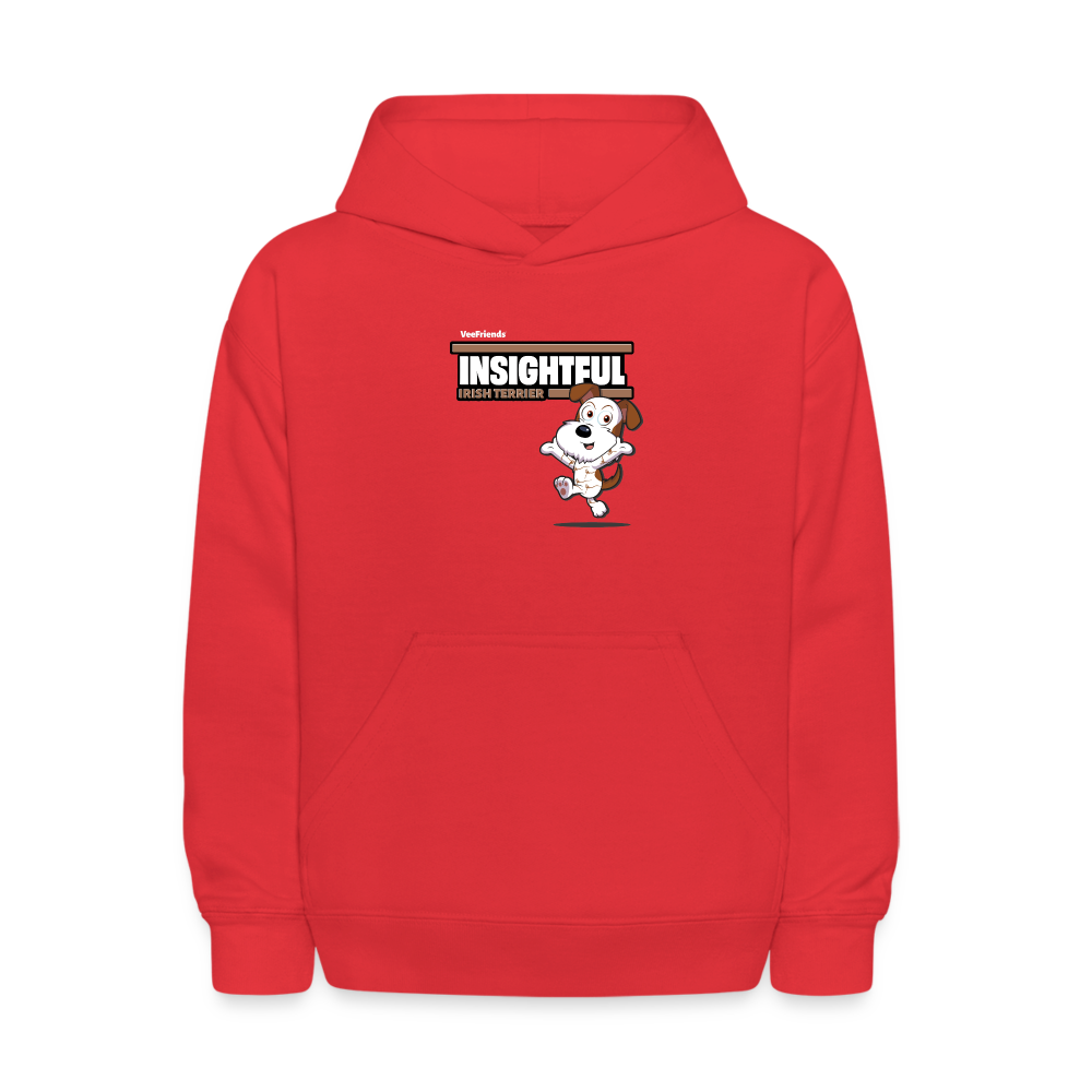 Insightful Irish Terrier Character Comfort Kids Hoodie - red