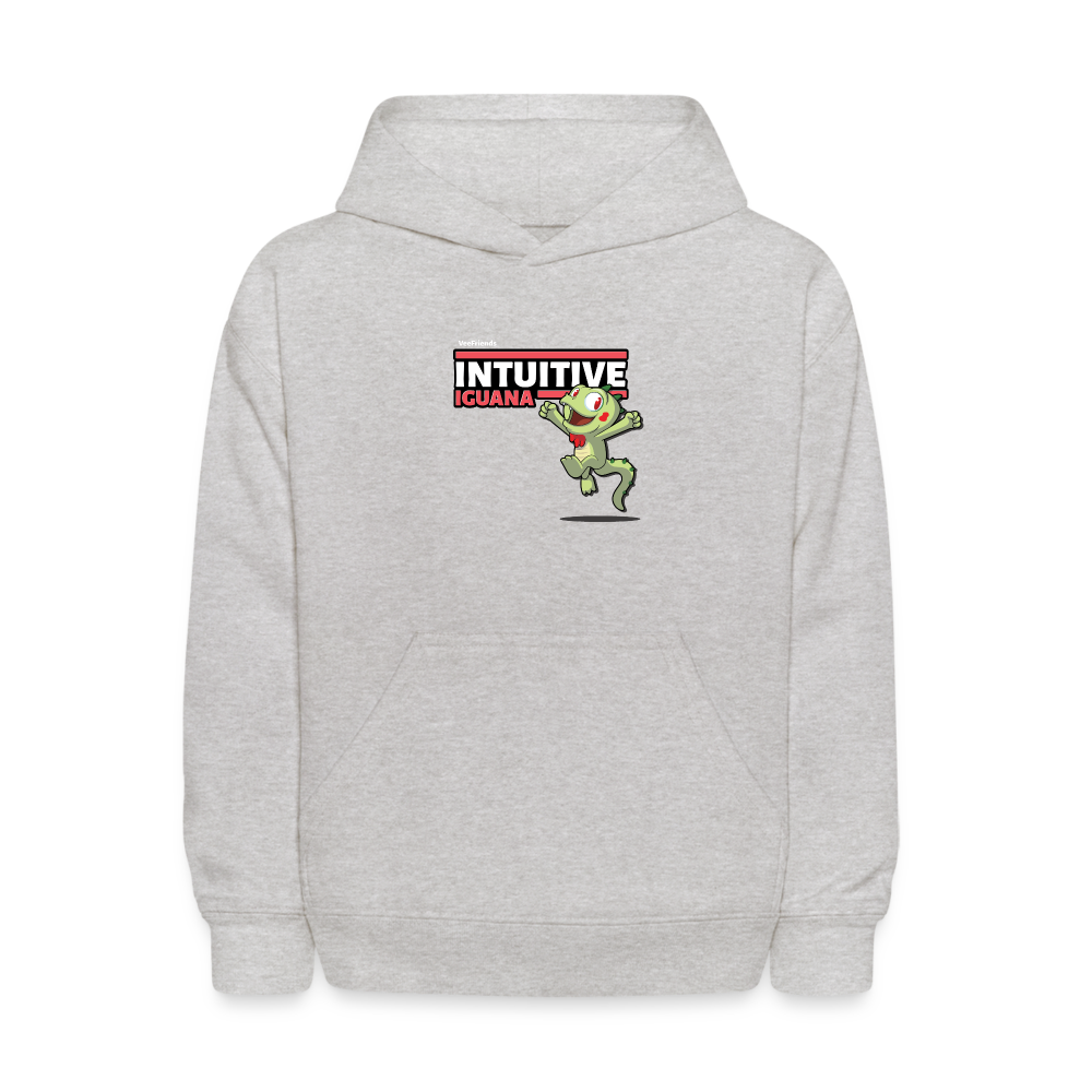 Intuitive Iguana Character Comfort Kids Hoodie - heather gray