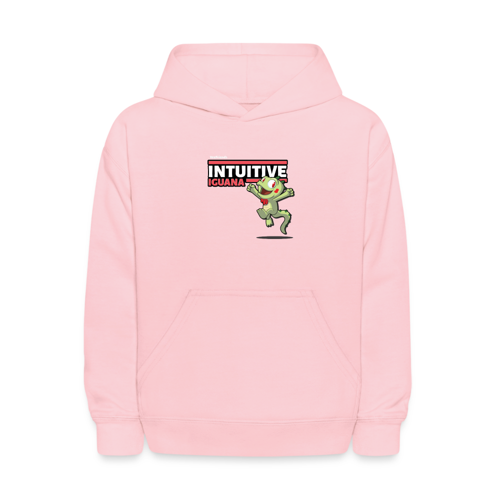 Intuitive Iguana Character Comfort Kids Hoodie - pink