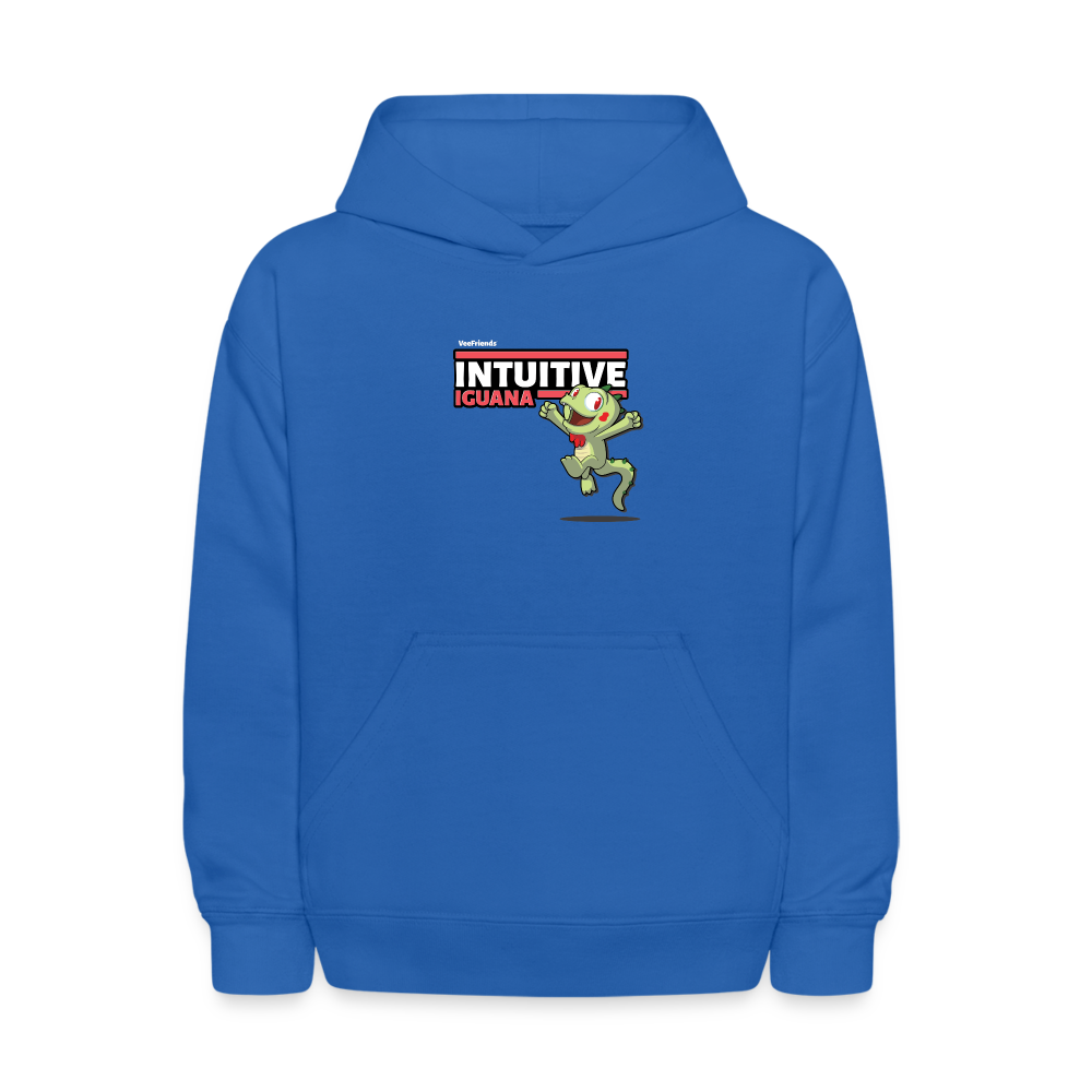 Intuitive Iguana Character Comfort Kids Hoodie - royal blue