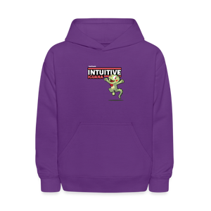 
            
                Load image into Gallery viewer, Intuitive Iguana Character Comfort Kids Hoodie - purple
            
        