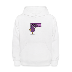 Karma Kiwi Character Comfort Kids Hoodie - white