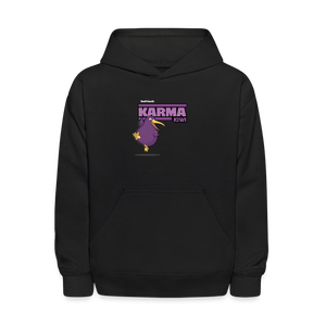 Karma Kiwi Character Comfort Kids Hoodie - black