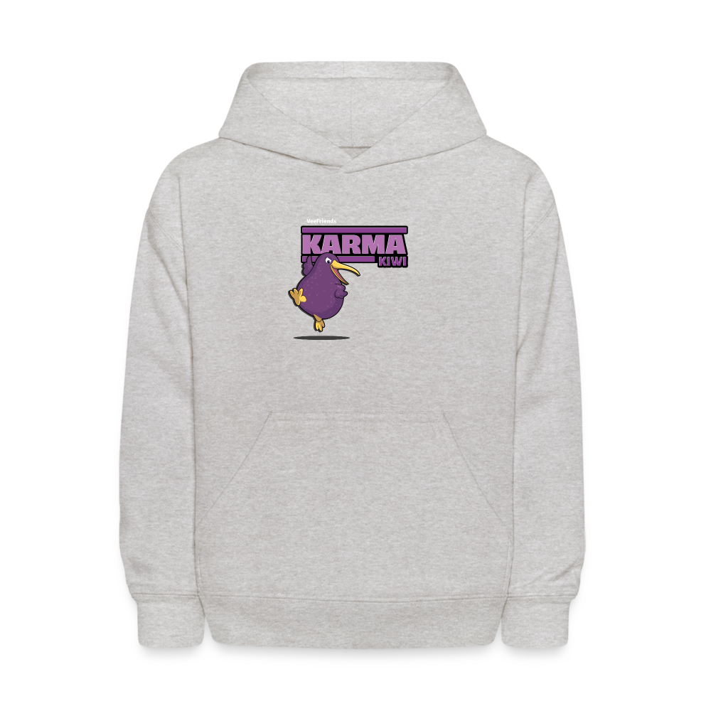 Karma Kiwi Character Comfort Kids Hoodie - heather gray