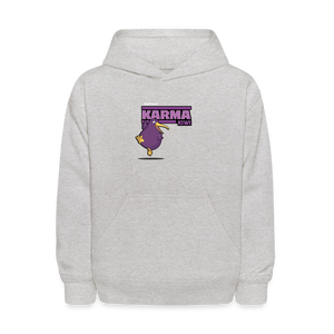 Karma Kiwi Character Comfort Kids Hoodie - heather gray