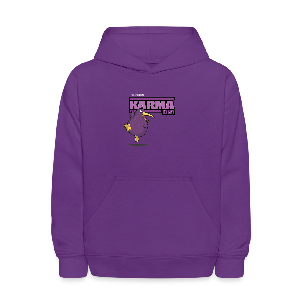 Karma Kiwi Character Comfort Kids Hoodie - purple