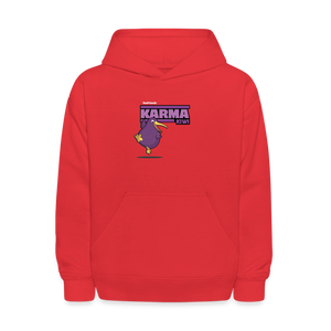 Karma Kiwi Character Comfort Kids Hoodie - red