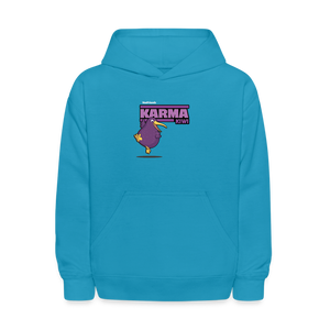 
            
                Load image into Gallery viewer, Karma Kiwi Character Comfort Kids Hoodie - turquoise
            
        