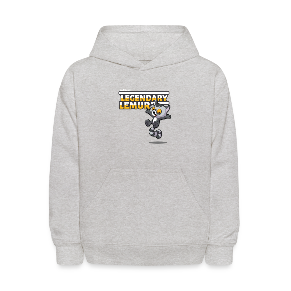 Legendary Lemur Character Comfort Kids Hoodie - heather gray