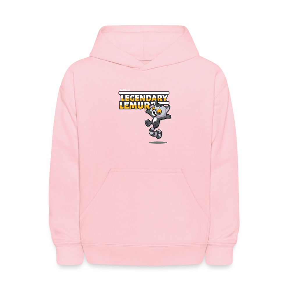 Legendary Lemur Character Comfort Kids Hoodie - pink