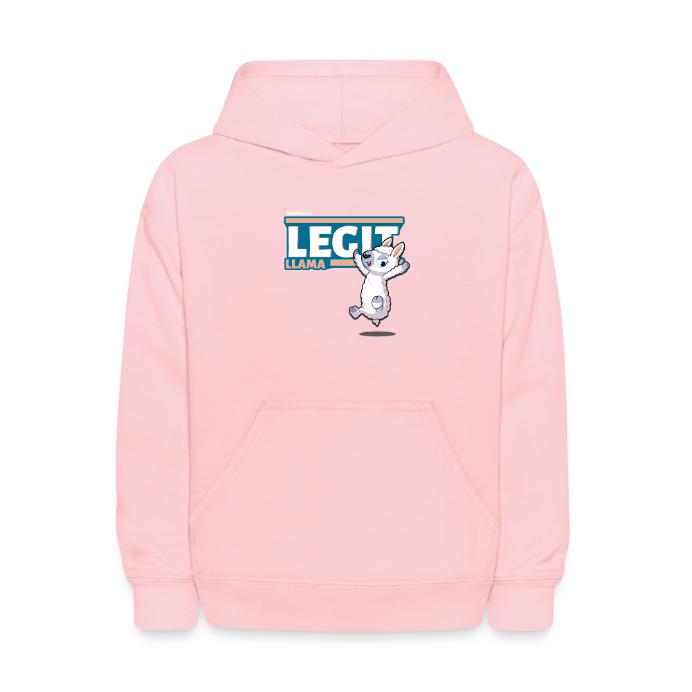 Legit Llama Character Comfort Kids Hoodie - pink