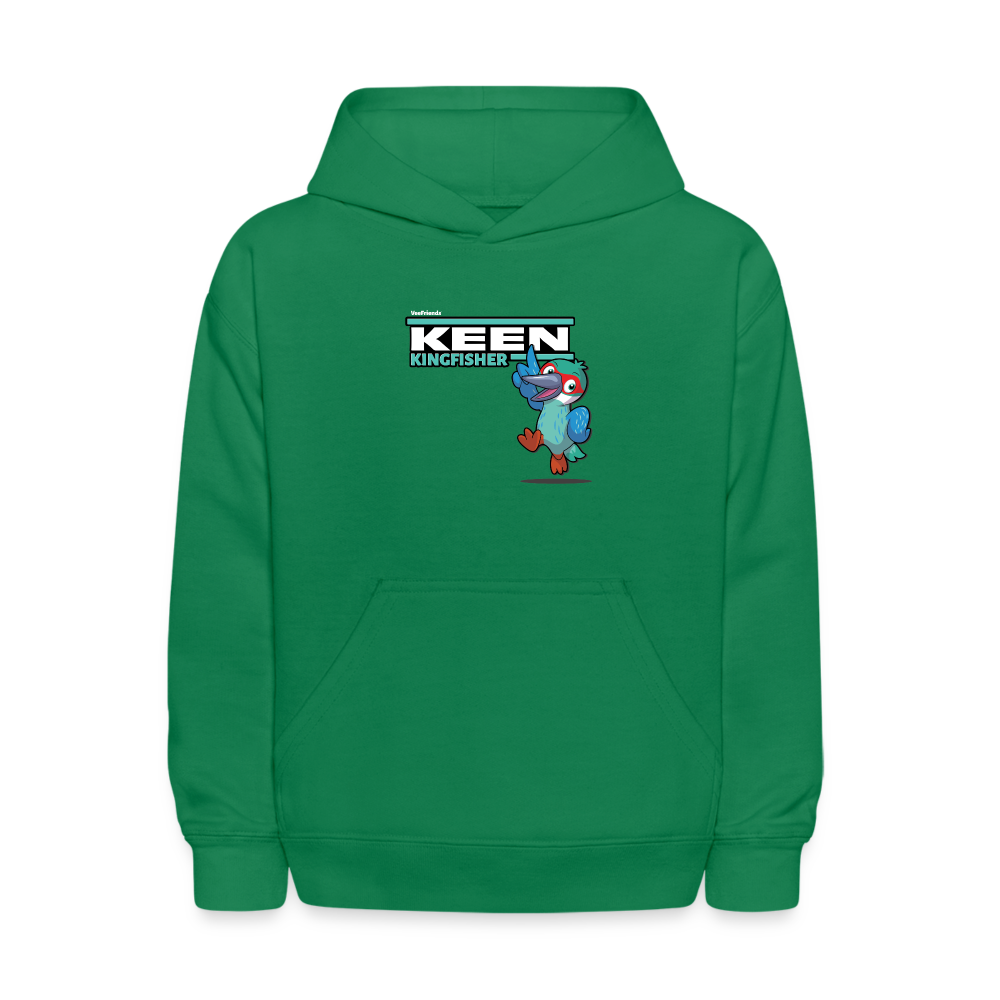 Keen Kingfisher Character Comfort Kids Hoodie - kelly green