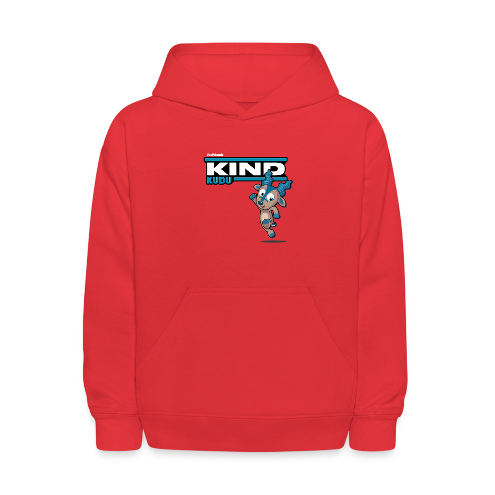 Kind Kudu Character Comfort Kids Hoodie - red