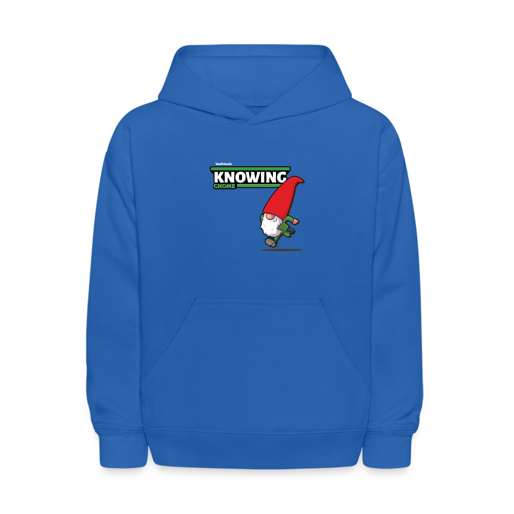 Knowing Gnome Character Comfort Kids Hoodie - royal blue