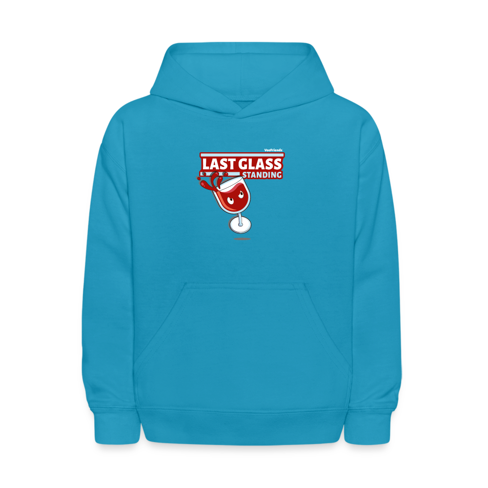 Last Glass Standing Character Comfort Kids Hoodie - turquoise