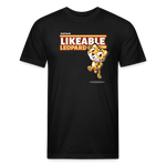 Likeable Leopard Character Comfort Adult Tee - black