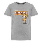 Likeable Leopard Character Comfort Kids Tee - heather gray