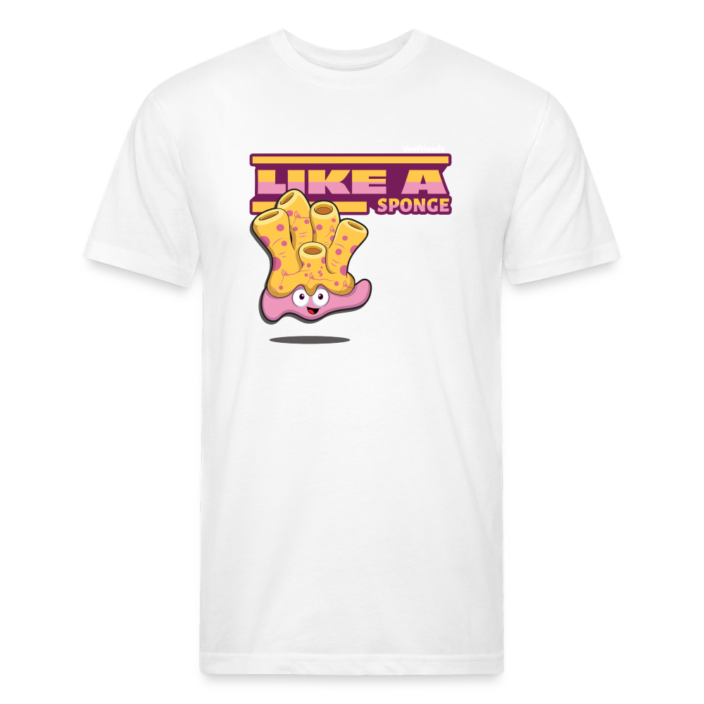 Like A Sponge Character Comfort Adult Tee - white