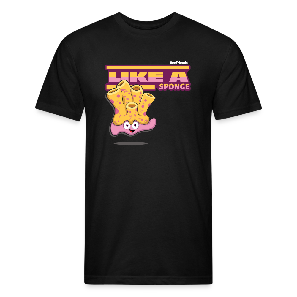 Like A Sponge Character Comfort Adult Tee - black