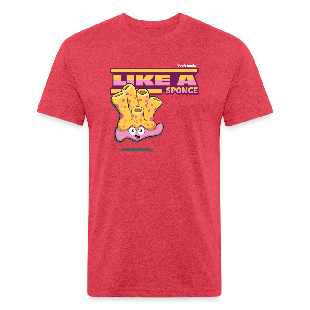 Like A Sponge Character Comfort Adult Tee - heather red