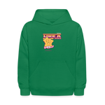 Like A Sponge Character Comfort Kids Hoodie - kelly green