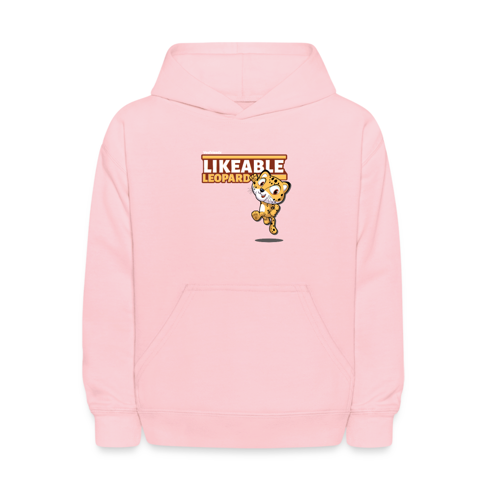 Likeable Leopard Character Comfort Kids Hoodie - pink