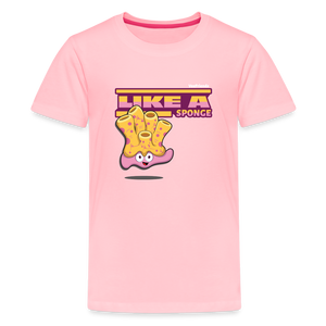
            
                Load image into Gallery viewer, Like A Sponge Character Comfort Kids Tee - pink
            
        
