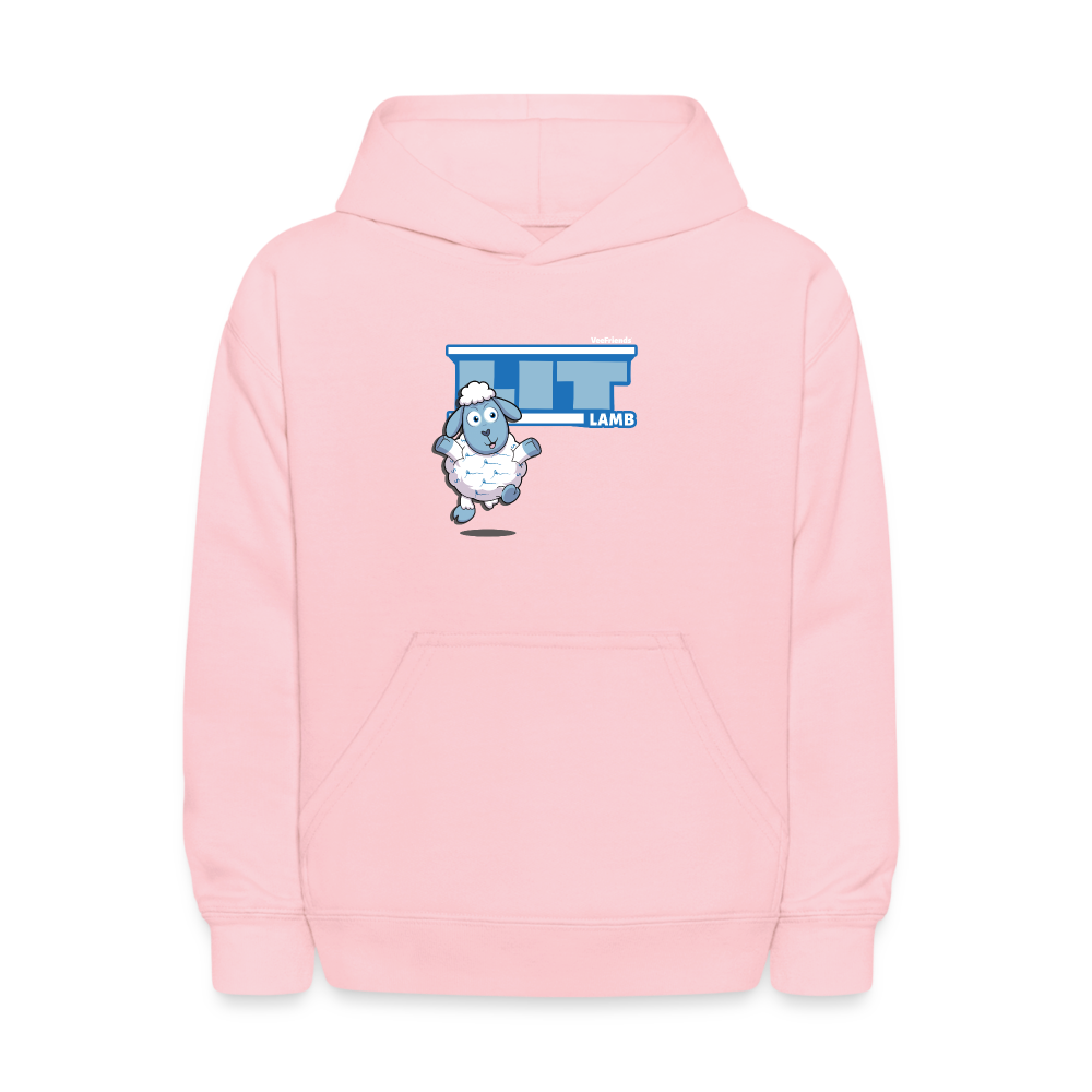 Lit Lamb Character Comfort Kids Hoodie - pink