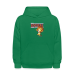 Logical Lion Character Comfort Kids Hoodie - kelly green