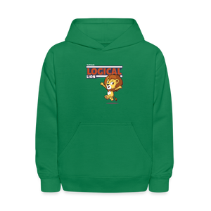 Logical Lion Character Comfort Kids Hoodie - kelly green