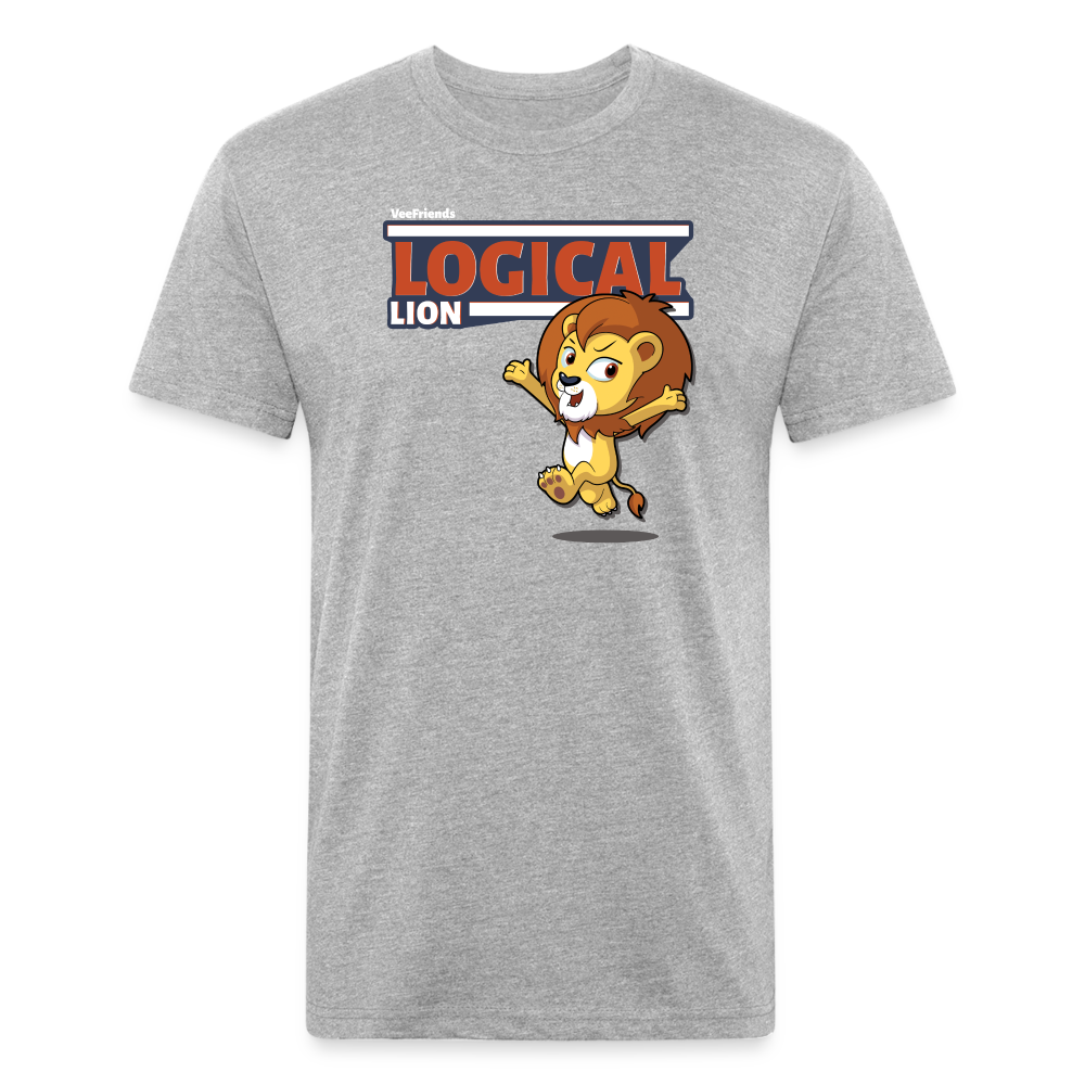 Logical Lion Character Comfort Adult Tee - heather gray