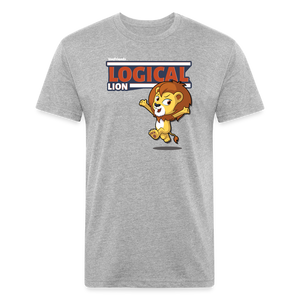 Logical Lion Character Comfort Adult Tee - heather gray
