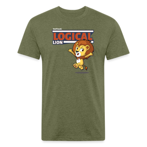 
            
                Load image into Gallery viewer, Logical Lion Character Comfort Adult Tee - heather military green
            
        