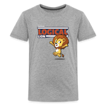 Logical Lion Character Comfort Kids Tee - heather gray