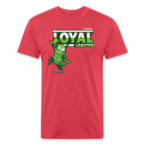 Loyal Lobster Character Comfort Adult Tee - heather red