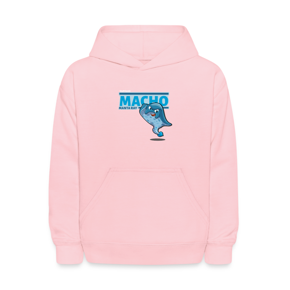 
            
                Load image into Gallery viewer, Macho Manta Ray Character Comfort Kids Hoodie - pink
            
        