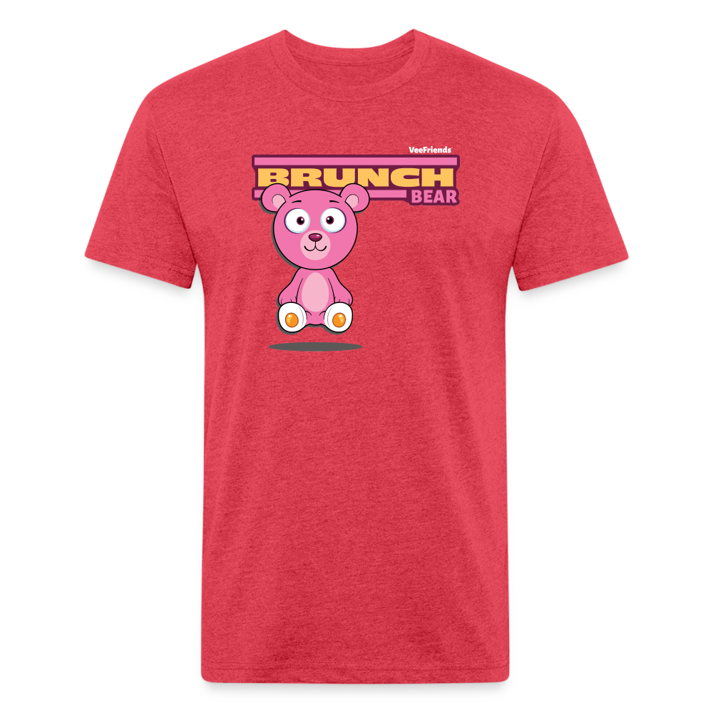 Brunch Bear Character Comfort Adult Tee (Holder Claim) - heather red