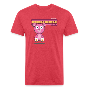 Brunch Bear Character Comfort Adult Tee (Holder Claim) - heather red