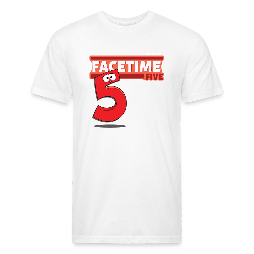 Facetime Five Character Comfort Adult Tee (Holder Claim) - white