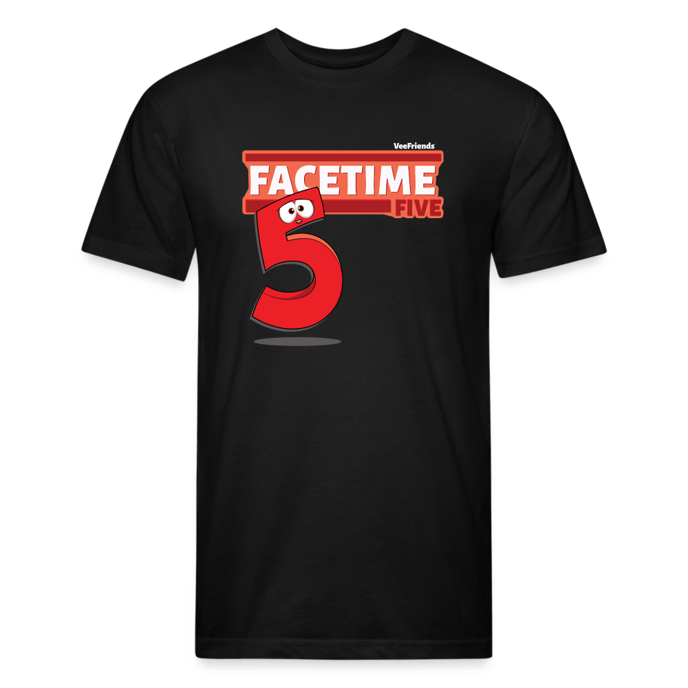 Facetime Five Character Comfort Adult Tee (Holder Claim) - black