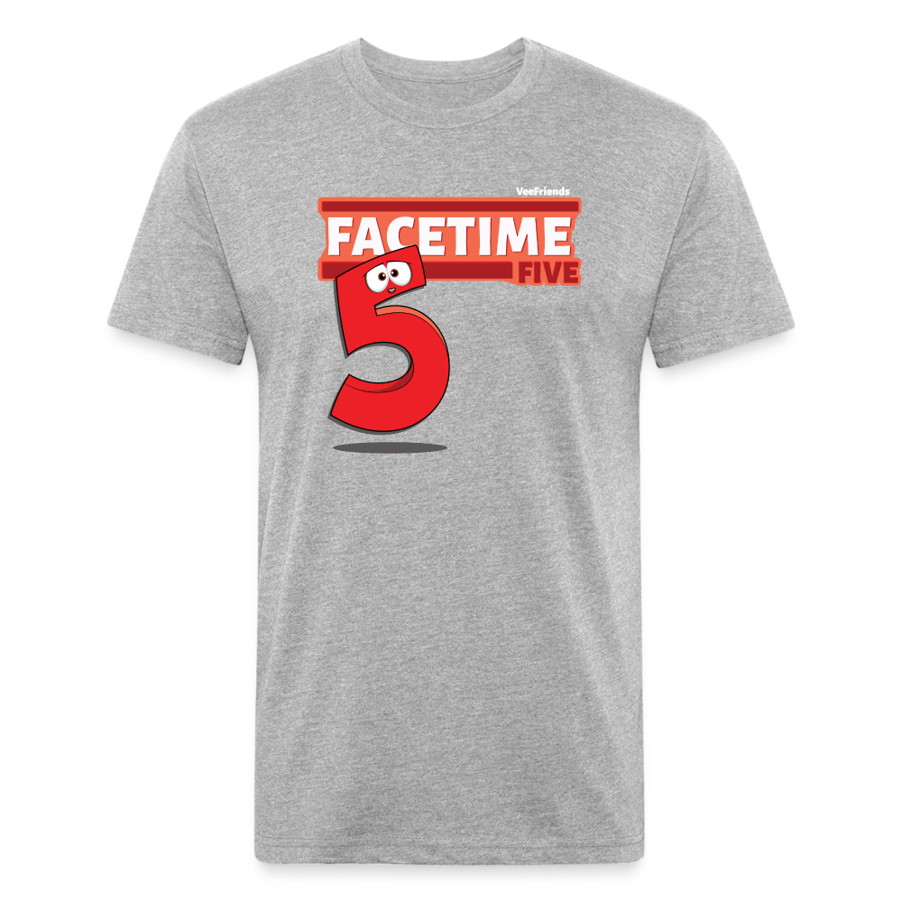 Facetime Five Character Comfort Adult Tee (Holder Claim) - heather gray
