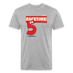 Facetime Five Character Comfort Adult Tee (Holder Claim) - heather gray