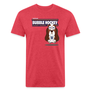 
            
                Load image into Gallery viewer, Bubble Hockey Basset Hound Character Comfort Adult Tee (Holder Claim) - heather red
            
        