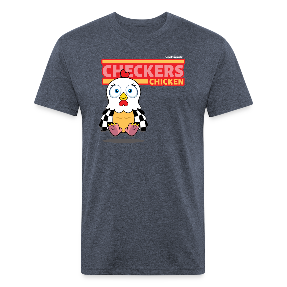 
            
                Load image into Gallery viewer, Checkers Chicken Character Comfort Adult Tee (Holder Claim) - heather navy
            
        