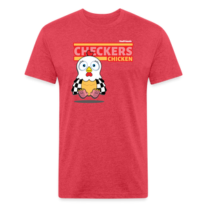 
            
                Load image into Gallery viewer, Checkers Chicken Character Comfort Adult Tee (Holder Claim) - heather red
            
        