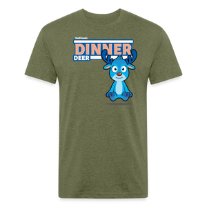 
            
                Load image into Gallery viewer, Dinner Deer Character Comfort Adult Tee (Holder Claim) - heather military green
            
        
